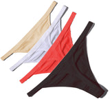 Hot Sale Sexy Women Cotton G String Thongs Low Waist Sexy Panties Ladies' Seamless Underwear Black Red White Skin